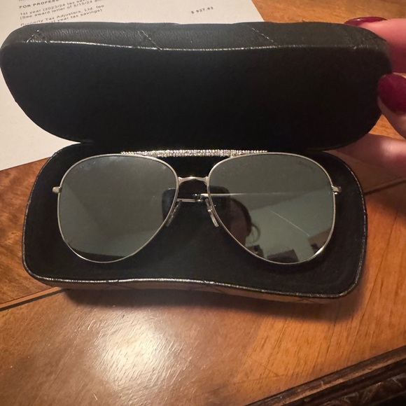 Chanel Pilot Interlocking CC Logo Sunglasses - Picture 9 of 9
